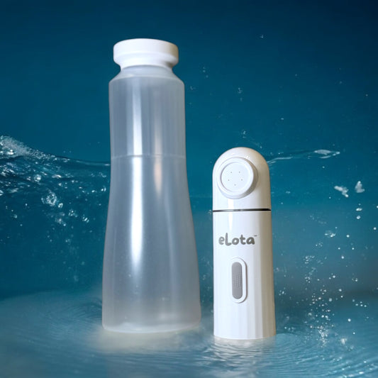 eLota Wash Device - Electric Lota Portable Bidet Shower On The Go - Single Traveler